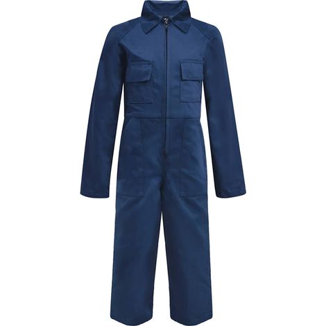 vidaXL Salopette pour enfants Taille 110 / 116 Bleu (1/5)