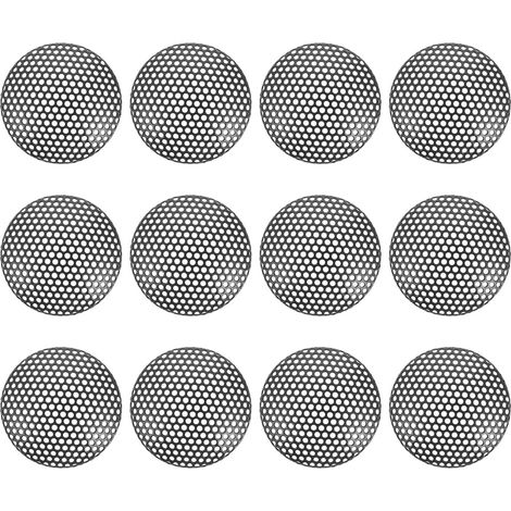 Grille de Protection Lot de 12 Pièces en Fer pour Haut-Parleur et Microphone, Légère et Facile à Installer pour Usage DIY (1/5)