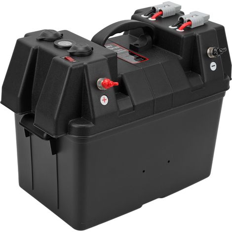 Coffret Batterie Intelligent avec Connecteur Rapide, Double Port USB, Voltmètre Intégré, Station d'Énergie Portable Multifonction pour Camping-Car, 4x4 et Quad (1/5)