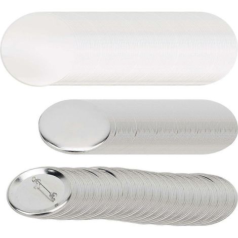 100 kits d'épingles à badge de 37 mm, pièces détachées pour boutons, matériel pour la fabrication de badges et le bricolage (1/5)