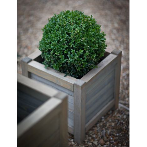 Garden Trading Square Planter Flower Pot Box 40x40cm Spruce Wooden (1/3)