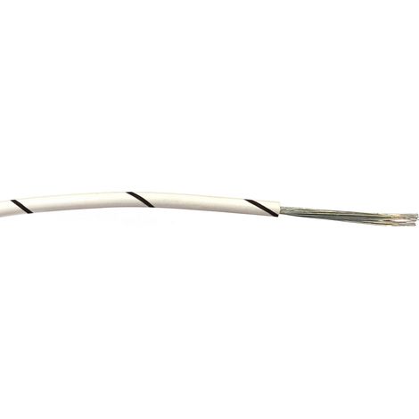 Fil électrique RS PRO BS4808 0,5 mm² 20 AWG, 1 kV c.a., PVC Noir/Blanc, 100m ( Prix pour Bobine de 100 )