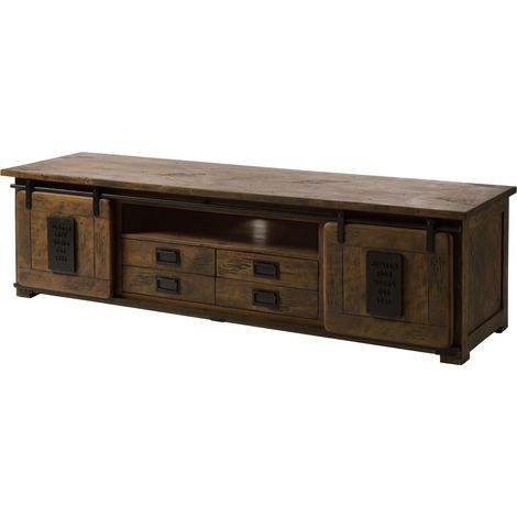 TV-Board Mango 200x55x55 braun lackiert RAILWAY 448