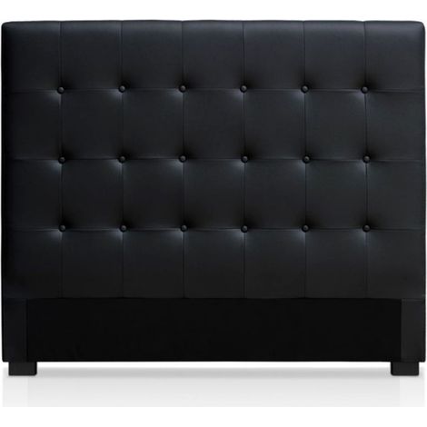 Tête de Lit Capitonnée "Amor" 160cm Noir (1/2)