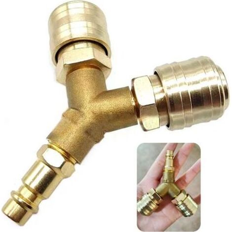 Raccord Rapide Air Comprimé, Raccord Air Comprimé, Raccord de Compresseur pour Tuyau Pneumatique pour Tuyau Air Comprimé, Tuyau Compresseur D'air, Raccord Rapide Air Comprimé 1/4\ (1/4)