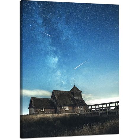 Leinwanddruck Weltraum-Sternschnuppen 50x70 cm