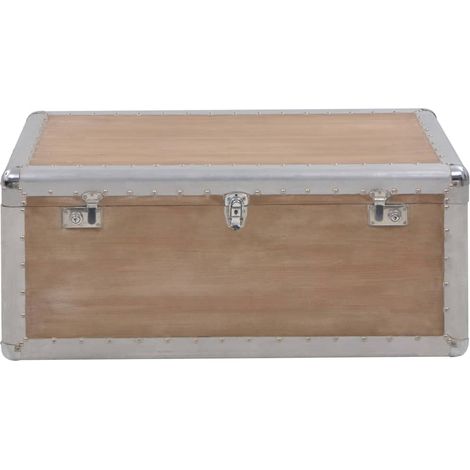 Maison Exclusive - Baule Portaoggetti in Massello di Abete 91x52x40cm Marrone