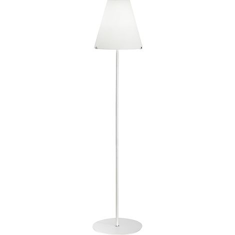 Lampadaire Gloria - Lampadaire en verre blanc satiné triple couche et structure blanc mat E27 IP20 75W - Groupe Rossini (1/5)