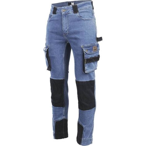 NEO PANTALON DE TRAVAIL 1272 Bleu lavé 38 (1/5)