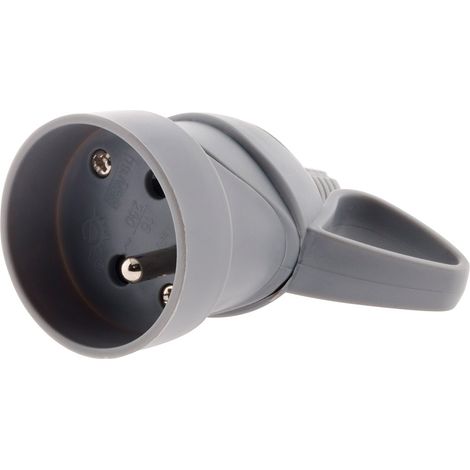 Fiche femelle anneau 16A 2P+T - Gris - Zenitech