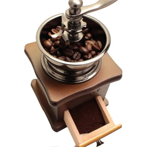 Selbstgebaute manuelle Kaffeemühle mit rutschfestem Boden – praktische und langlebige manuelle Kaffeebohnenmühle für den Laden (1/5)