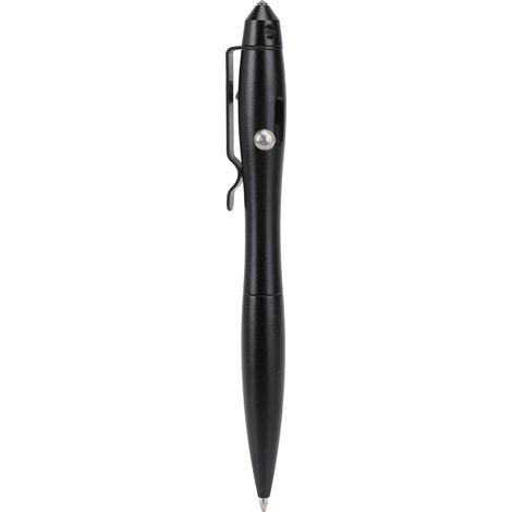 Stylo bille tactique 0,5mm noir avec pointe en acier au tungstène, brise-vitre de défense, outil de survie extérieur. (1/5)