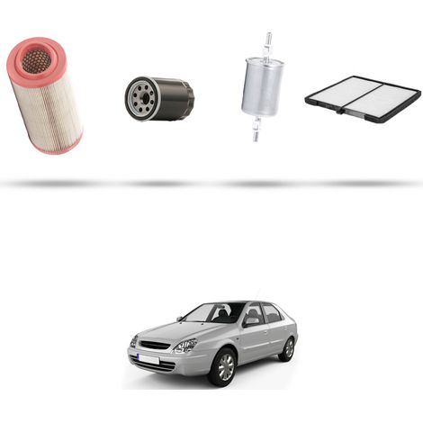 Kit tagliando 4 filtri compatibile con Citroen Xsara 1.6 i 65kw dal 1997 (1/5)