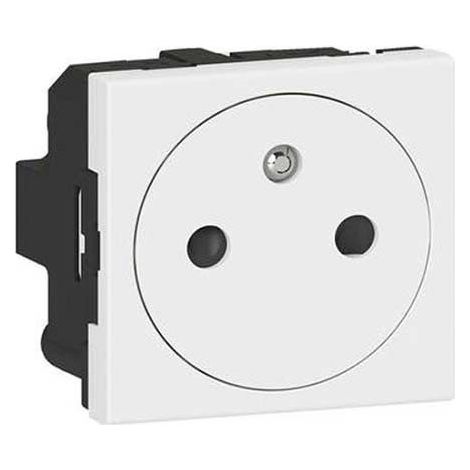 Legrand – Prise de courant 2P+T blanc EU – Installation rapide sans outil – Socle rétractable pour sécurité enfants – 278111L (1/6)