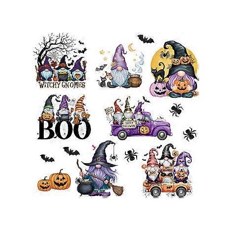 Halloween-Wandaufkleber „Kobold-Kürbiskopf“ 2024