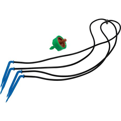 Stopfenset 8 l/h (2 l/h pro Stab), selbstausgleichend und gegen Entleerung, mit Stab 906301 Aqua Control (1/2)