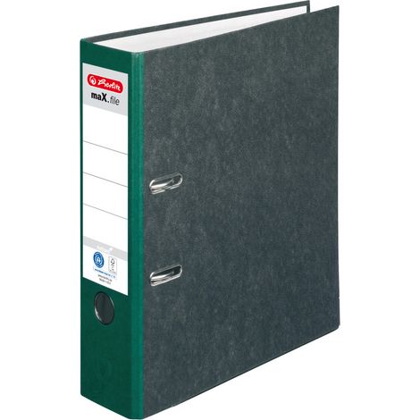 herlitz Ordner max.file nature A4 grün Schreibwaren