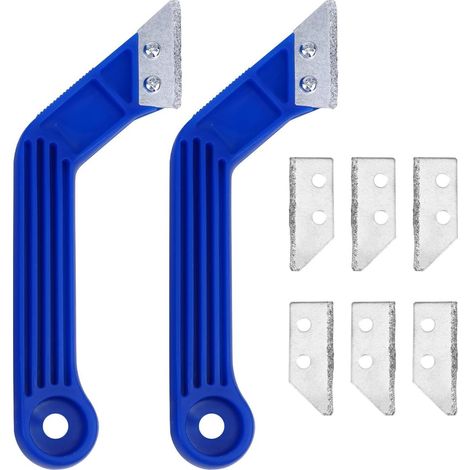 Nettoyant pour joints de ciment (bleu, 2 lames, 6 pièces) - Nettoyant pour joints de carrelage/décapant pour joints de ciment (1/5)
