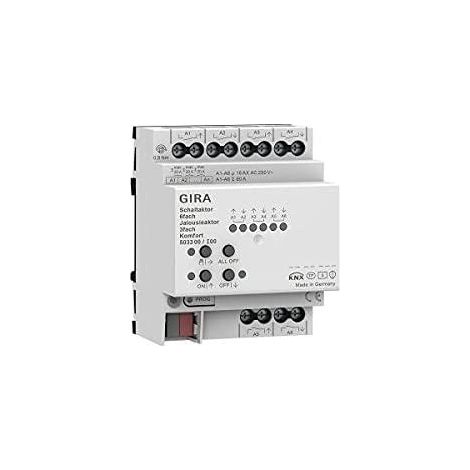 GIRA 502300 KNX SCHALTAKTOR 6FACH 16 A/JALOUSIEAKTOR 3FACH 16 A STANDARD