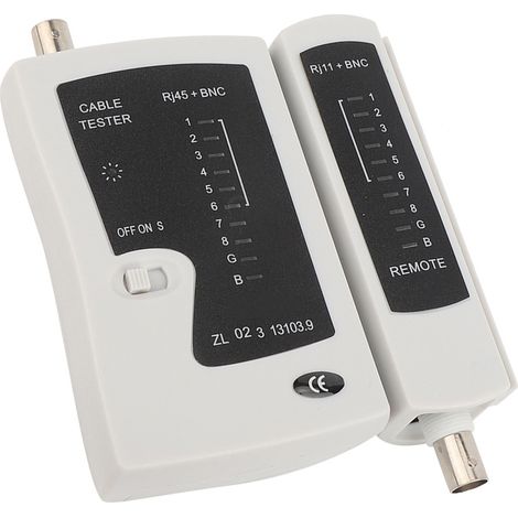 YG468B testeur de câble professionnel RJ45 + BNC Test rapide et précis outil de Test de fil de téléphone réseau (1/5)