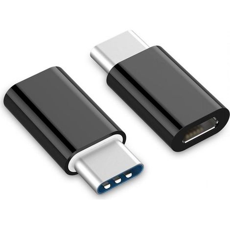 Adaptateur Micro USB mâle vers USB-C femelle - Convertisseur compact - Adaptateur de charge et connexion - Pour appareils compatibles (1/5)