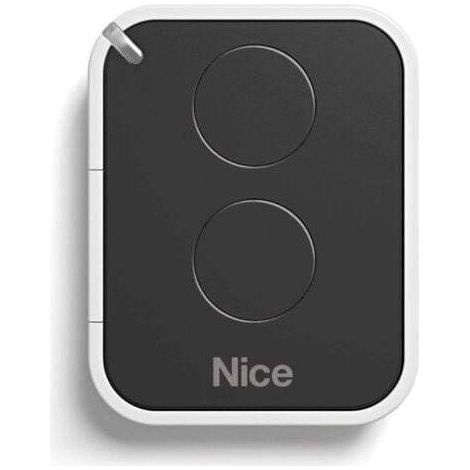 Télécommande émetteur portail et garage 2 canaux – Fréquence 433,92 MHz – Compatible motorisations NICE – Programmation rapide (1/2)