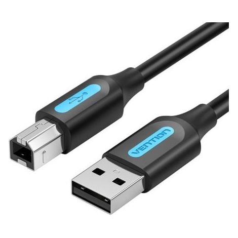 Câble USB 2.0 Vention A mâle vers B mâle, 3 m, PVC noir