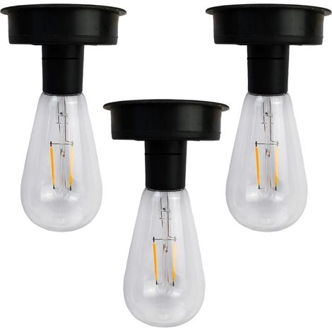 Capucha De Repuesto Para Farola Solar - 8 5 Cm - Cadena Y Gancho Incluidos - Batería 600 Mah - 4 H Carga - 12 H Autonomía - IP55 - 3 Unidades (1/5)