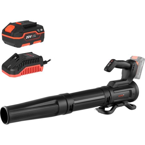 Dnipro-M Soplador de Hojas Batería 20V Brushless, 3 Velocidades hasta 180 km/h, 610 m³/h, 1,3 kg, Batería 4Ah + Cargador – DCB-201BC (1/5)