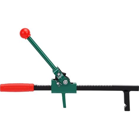 Heavy-Duty Travel Fence Stretching Tool for 1.6 to 9 Inch Fences, Ratchet Chain Link Fence Tensioner with Non-Slip Base and Ergonomic Handle (1/5)