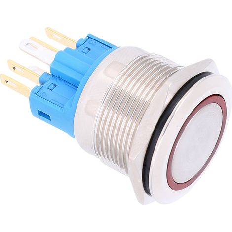 2 pièces DC 3-6V 22mm Anneau autobloquant 6 broches Accessoires de remplacement rouge (1/5)