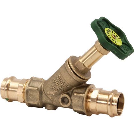 Schlösser Armaturen FREISTROMVENTIL, PRESSANSCHL.IG O.ENTL, N.ST.SP, DN25, PRESS28, DVGW (1/3)