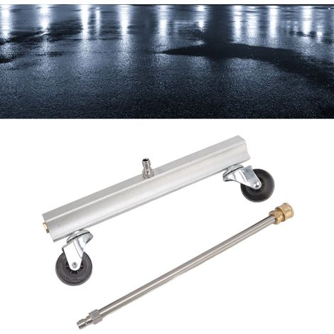 Nettoyeur Haute Pression 1/4" pour Nettoyage Extérieur de Jardins et Sol - Buse de Nettoyage pour Dessous de Véhicule avec 1 Tige de Connexion-KZQ (1/2)