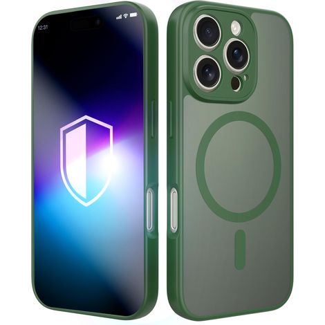 Custodia magnetica 3mk Misty Green per Apple iPhone 16 Pro Max (1/5)