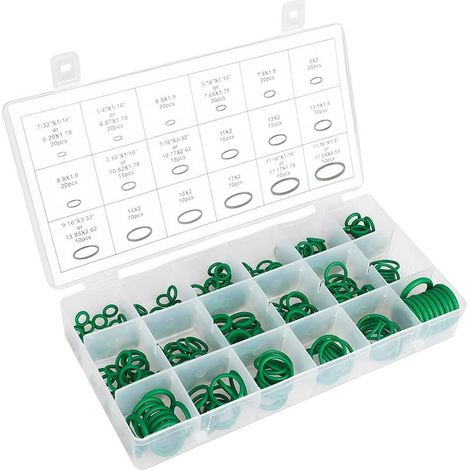 O-Ringe – NBR-Gummi – öl- und temperaturbeständig – 270 Stück, 18 Innendurchmesser – inklusive Aufbewahrungsbox (1/5)
