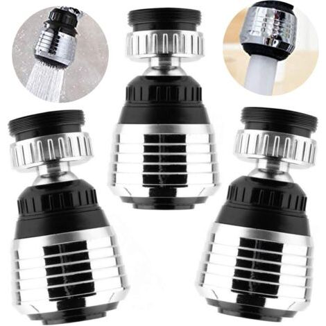 360° drehbarer wassersparender Wasserhahnfilter, Ersatz-Sprudler-Diffusor für M22-Außengewinde oder M24-Innengewinde, Küchen- und Badezimmer-Wasserhahn-Sprudlerfilter