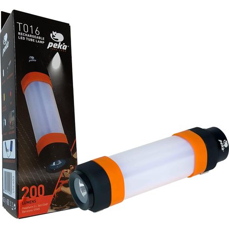 Lampe de poche LED rechargeable haute puissance Comprend des aimants et une sangle Entre 1 et 1,5 W et 200 lm De 7,5 à 26,5 heures d'autonomie 6 modes Batterie au lithium T016 (1/5)