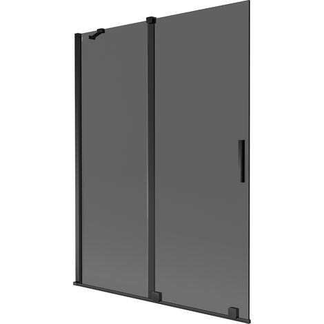 Mexen Velar 2 ali della doccia scorrevole 130 x 150 cm, grafite, nero - 896-130-000-41-70 (1/2)