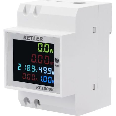 KETLER - KE10008 : Compteur électrique - Monophasé multifonctions 100 A - Simple tarif
