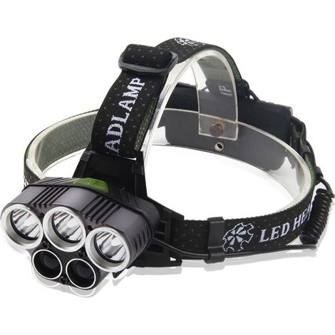 Wiederaufladbare LED-Stirnlampe per USB – zum Wandern, Laufen, Angeln, Campen und Klettern (Batterie im Lieferumfang enthalten) (1/4)