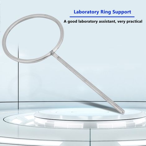Support annulaire fermé en acier inoxydable de laboratoire de 100 mm pour cornue (1/5)