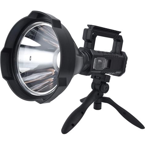 P50 Superheller Projektor, Dual-LED-Lichtquelle, USB-aufladbar, wasserdicht, tragbar, LED, Wander-Taschenlampe für Touren (1/5)