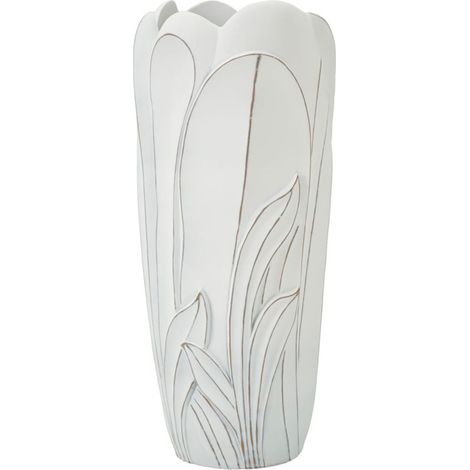 Vaso da terra in resina bianca, Ø30,5x69 cm – Gardy (1/5)
