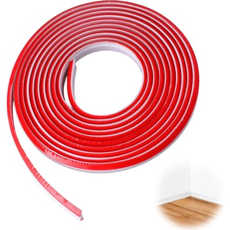 3 Pièces Baguette de Finition 12x9mm Blanc, Moulure Auto Adhésive Flexible pour Coin Mur et Plafond, Cornière PVC Étanche, Quart de Rond Joint Porte et Fenêtre Isolation, Protection Angle Meuble (1/5)