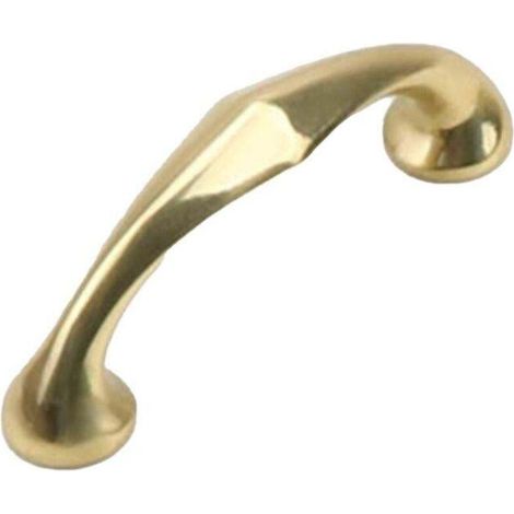 Poignées de meuble en cuivre, poignées de tiroir dorées, 3 tailles, poignée de porte de placard simple de 64 mm (1/5)