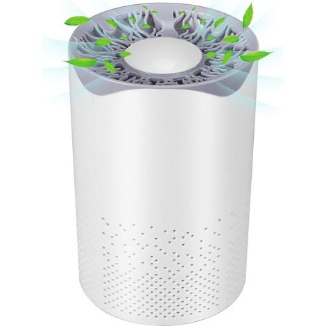 Purificateur d'air avec filtre HEPA Purificateur d'air silencieux portable 35dB avec câble USB Purificateur d'air 1M Purificateur d'air pour les voyages en voiture au bureau à domicile (1/5)