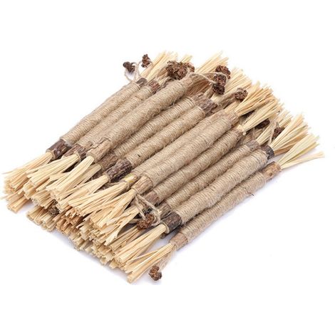 20 bâtonnets à mâcher, herbe à chat et vigne argentée, pour hygiène dentaire, stimulation naturelle et digestion des chatons (1/5)
