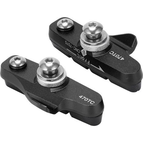 1 Paire de Patins de Frein pour Vélo Route - Blocs de Frein Carbone Compatibles Shimano/SRAM, Noir (1/5)