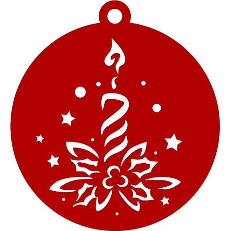 Ornamento natalizio €25, candela, decorazione natalizia, motivo traforato, NATALE