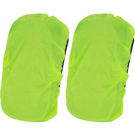 Lot de 2 housses de pluie imperméables pour sacoche de vélo, design élastique, pochette de rangement pour vélo. (1/5)